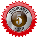 5 year warranty